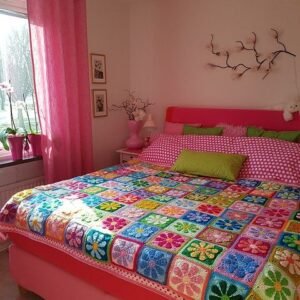 مفرش ورد الربيع